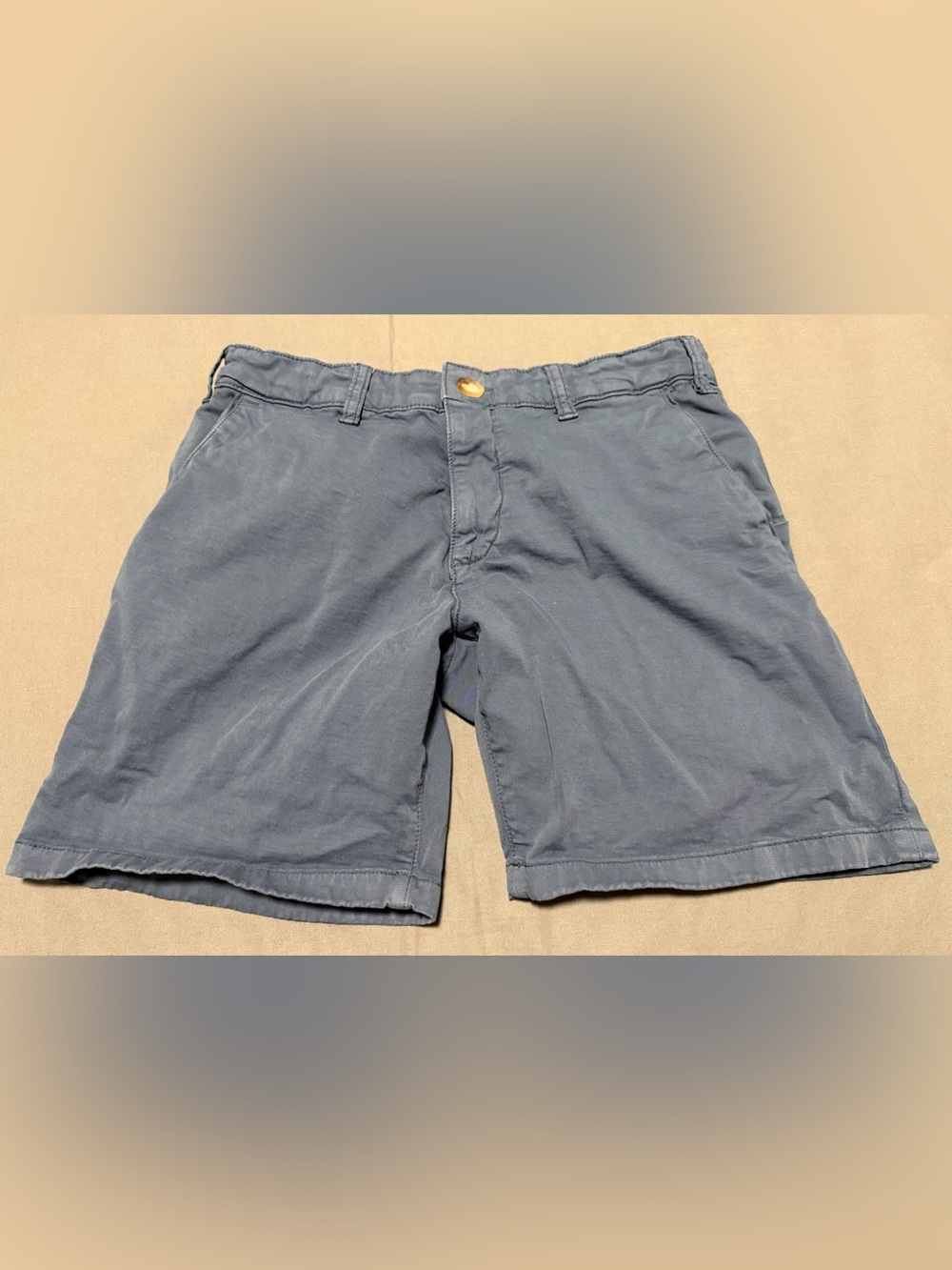 Marine Layer Stretch Twill Chino Shorts Men's Size 30 X 7 Faded Blue 10219